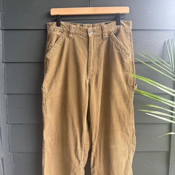 Nautica Other - Nautica Jeans Co Corduroy Carpenter Pants Tan Baggy Fit 30x32 Cotton